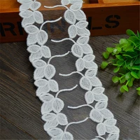 high grade trimming lace leaf lace embroidered laces fabric for scrapbooking garment accessories