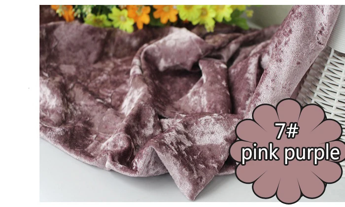 7 pink purple Тканевый плюш для шитья ручной работы, сделай сам, сделай сам, для дивана, стола, подушки для обуви, сумки для одежды, вечерние, для свадьбы, дня рождения, декор Wh - Цвет: 7 pink purple