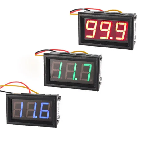 Рекламная акция! DC 0-99V 3-проводной светодиодный цифровой дисплей Панель