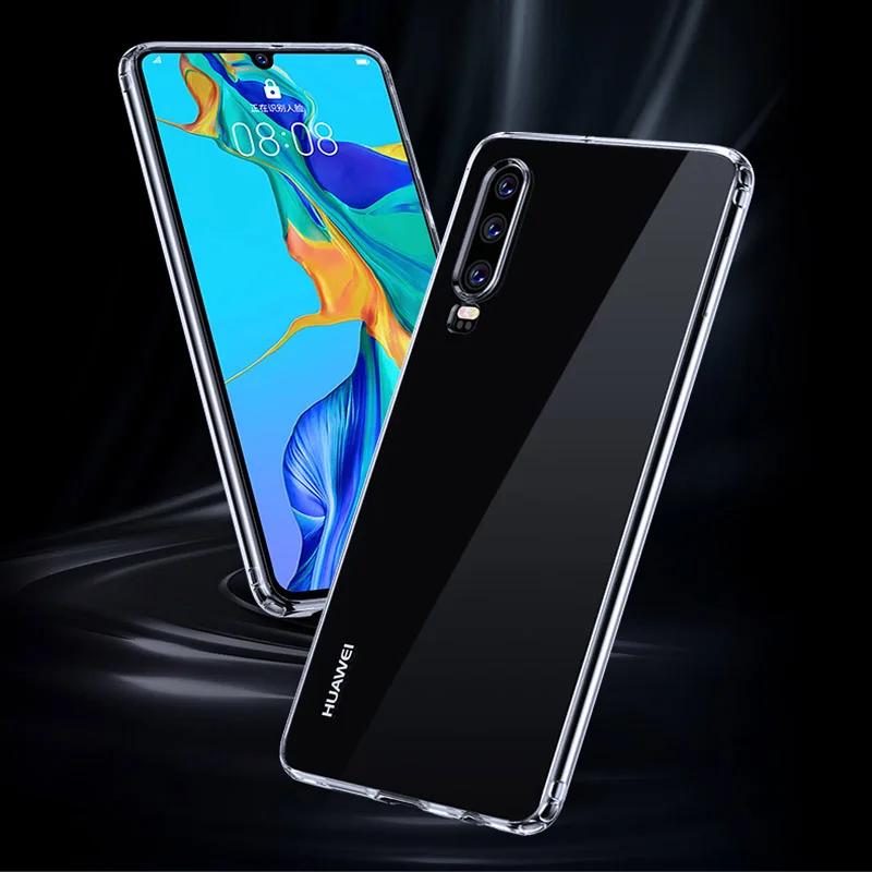 Роскошный противоударный силиконовый чехол для телефона huawei P30 Pro, чехол для huawei P30 P20 Pro P30 Lite, прозрачный мягкий ТПУ прозрачный чехол