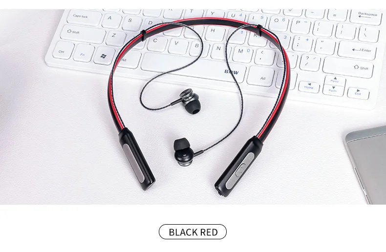 Шейные беспроводные Bluetooth наушники водонепроницаемые спортивные наушники стерео музыкальные наушники с микрофоном универсальные для телефона гарнитура L9