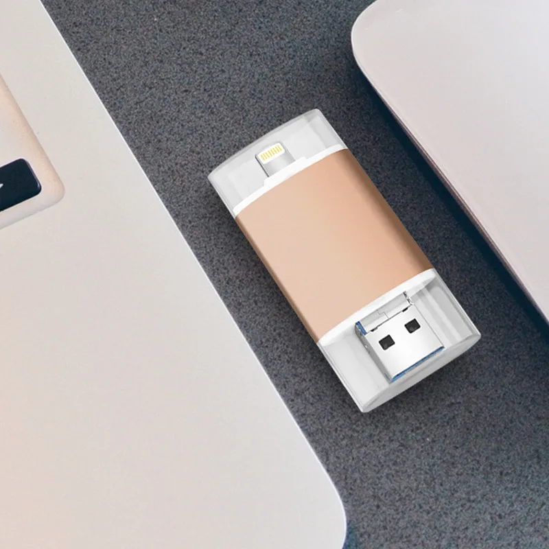 OTG USB Flash Drive 32GB 3.0 Pendrive 16GB/32GB/64Gb Mini Pen for iPhone X/8/7/6 Plus iPad Key Memory Stick | Компьютеры и офис