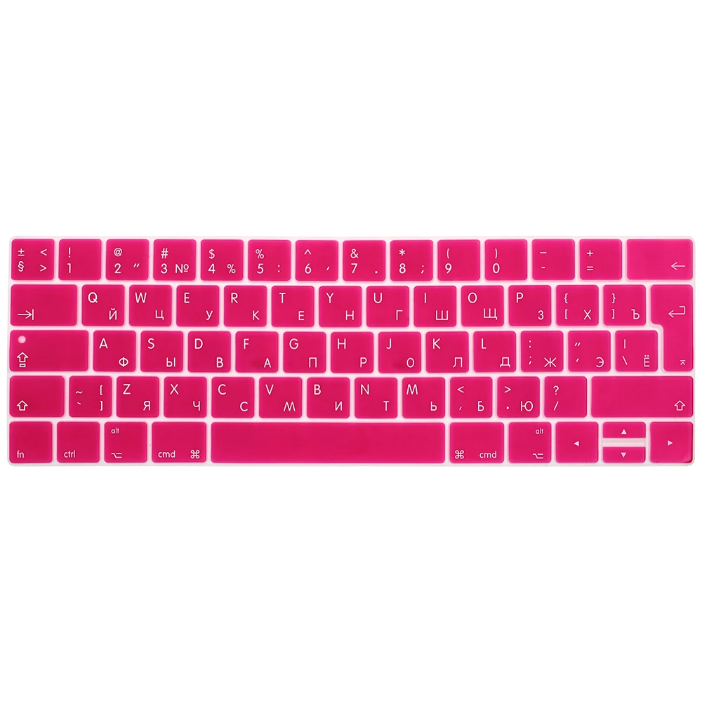 Силиконовая Защитная крышка для клавиатуры нового Macbook Pro 13 A1706 и 15 A1707 с сенсорной