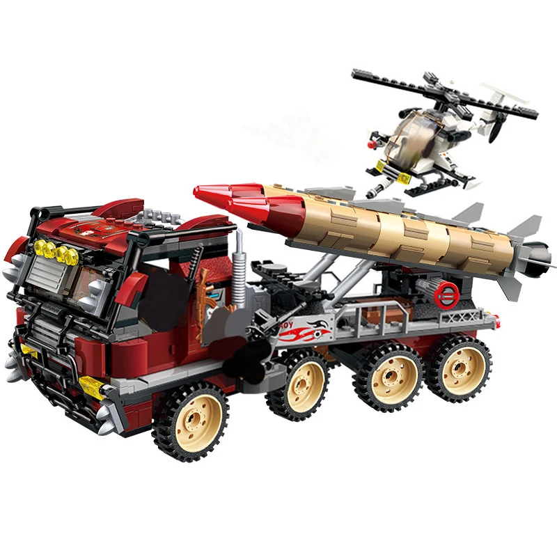 

Military Series Building Blocks War Tank Panzer Chinook Blocks Helicopter Car Vehicle Bricks Weapon UN Force Figure Children Toy