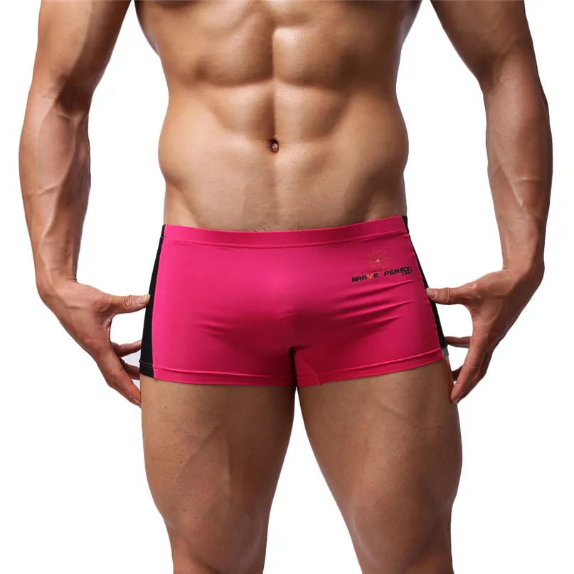 Мужские сексуальные трусы Briefs одежда для плавания шорты бега Пляжное нижнее