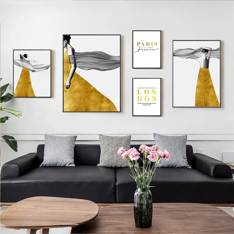 Винтажный портретный плакат сексуальные женские настенные картины черный и