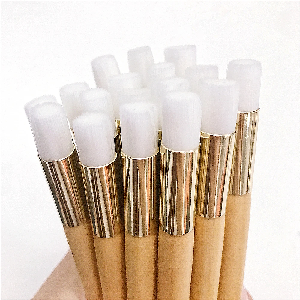 Черноголовая щетка для чистки ресниц нос кисти с деревянными ручками шампунь