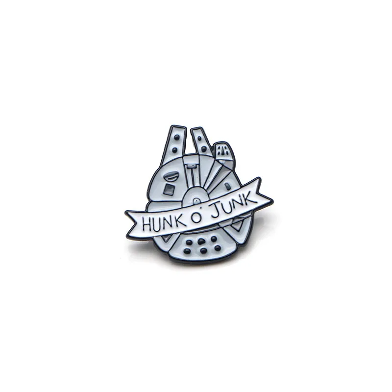 P3044 Dongmanli крутой робот R2D2 металлические эмалированные булавки и броши для женщин и мужчин нагрудные булавки рюкзак сумки шляпа значок подарки