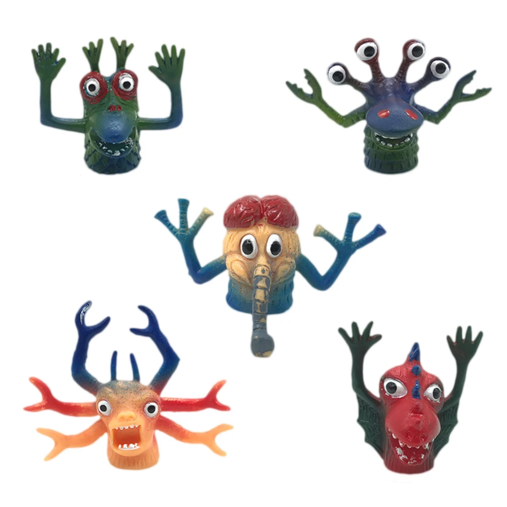 Искусственное смешное животное Монстр пальчиковая кукла игрушки для