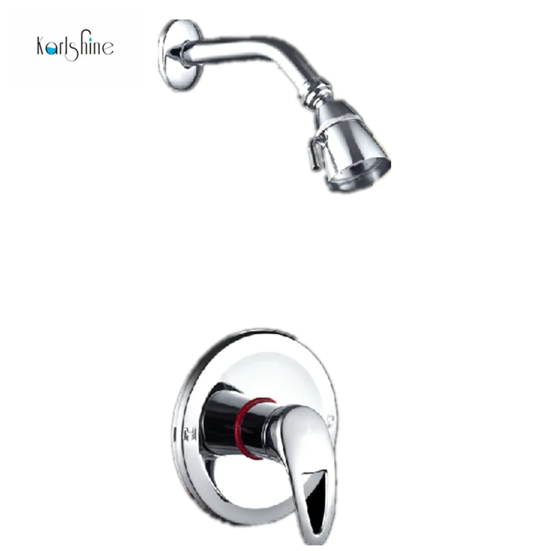 Бесплатная доставка опалить рычаг душ Латунь хром воды для душа В стены комплект