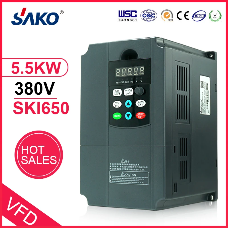 Sako 380 В 5.5KW Солнечный фотоэлектрических сжатой воды Насос VFD DC-AC преобразователь 380 В тройной(3) фазы выход