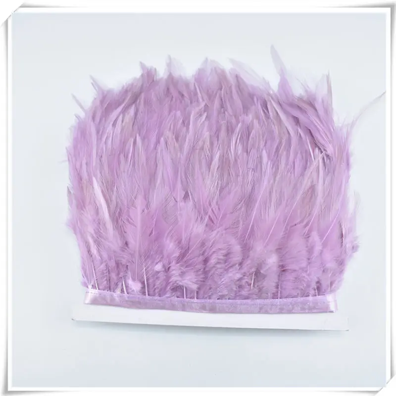Light Light Purple Красивый 1 ярд мульти Color10-15cm фазана перо планки рукоделие одежда свадебное украшение DIY куриные перья для рукоделия - Цвет: Light Light Purple