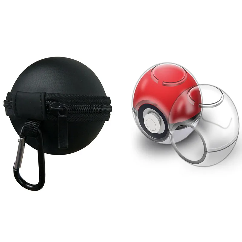 Black with case Для Nintendo Switch Poke мяч плюс контроллер сумка для переноски и с украшением в виде кристаллов прозрачный чехол Shell для командной игры в покебол(Иви аксессуары - Цвет: Black with case