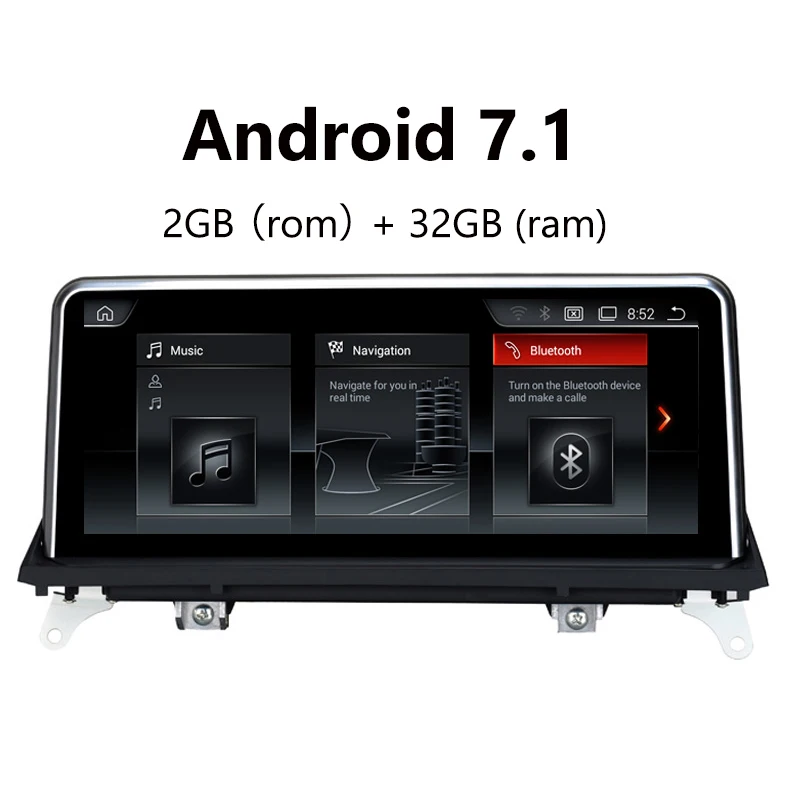 For BMW X5 E70 (2007-2013)/BMW X6 E71(2007-2014) Car Multimedia Player ID6 style 10.25"Touch Android 7.1 2+32G Raido GPS | Автомобили