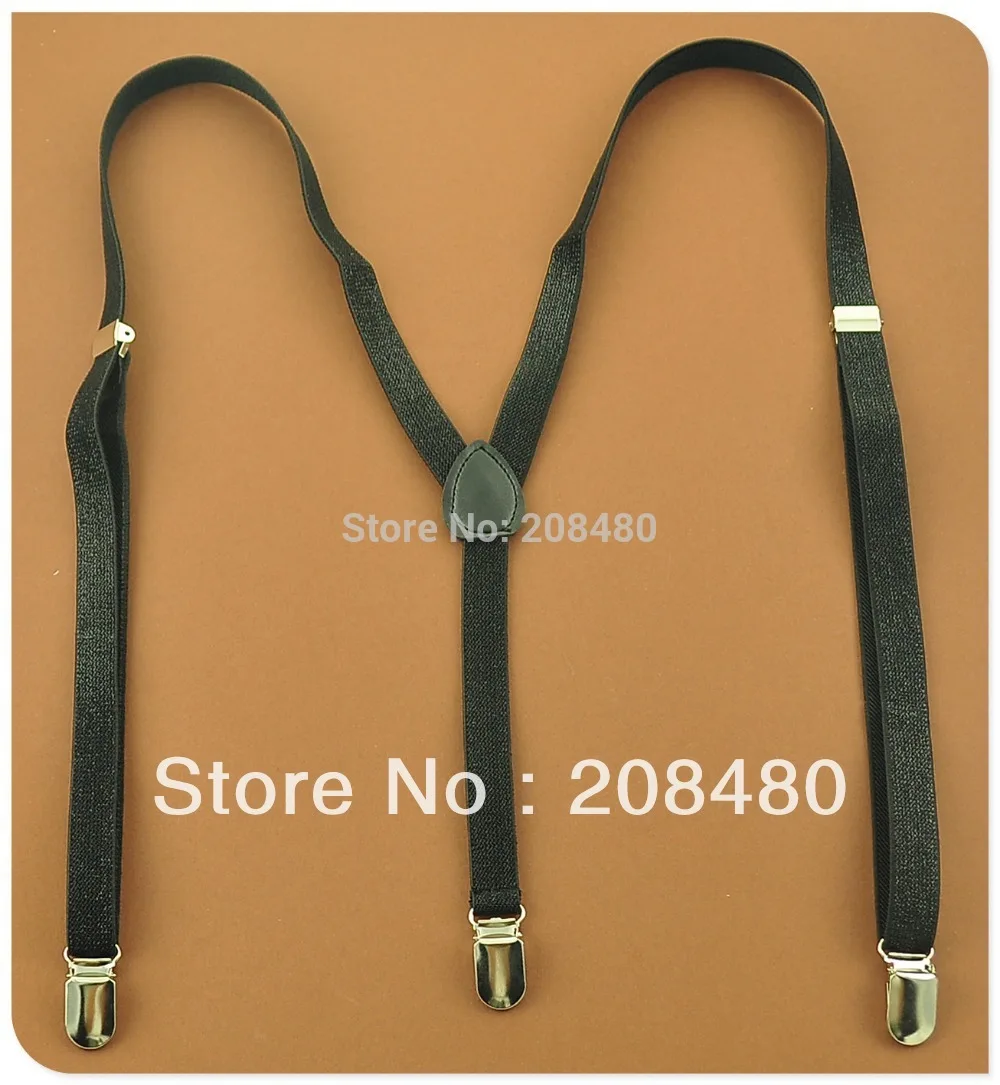 Мужские и женские подтяжки для брюк держатель эластичные на клипсах 1 5 см широкие