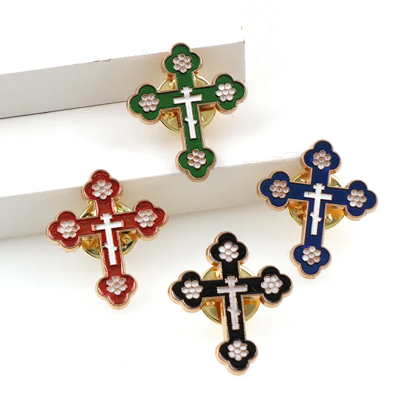 Металлические значки в виде распятия стиле Святого Христа булавки для лацканов с