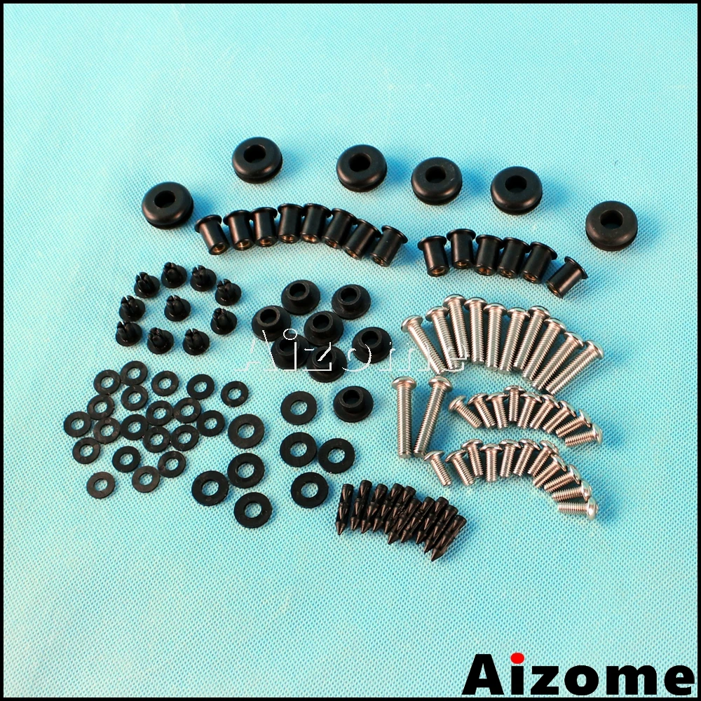 Полный комплект болтов для обтекателя мотоцикла винты кузова Kawasaki Ninja ZX 6R 636 2003 2004