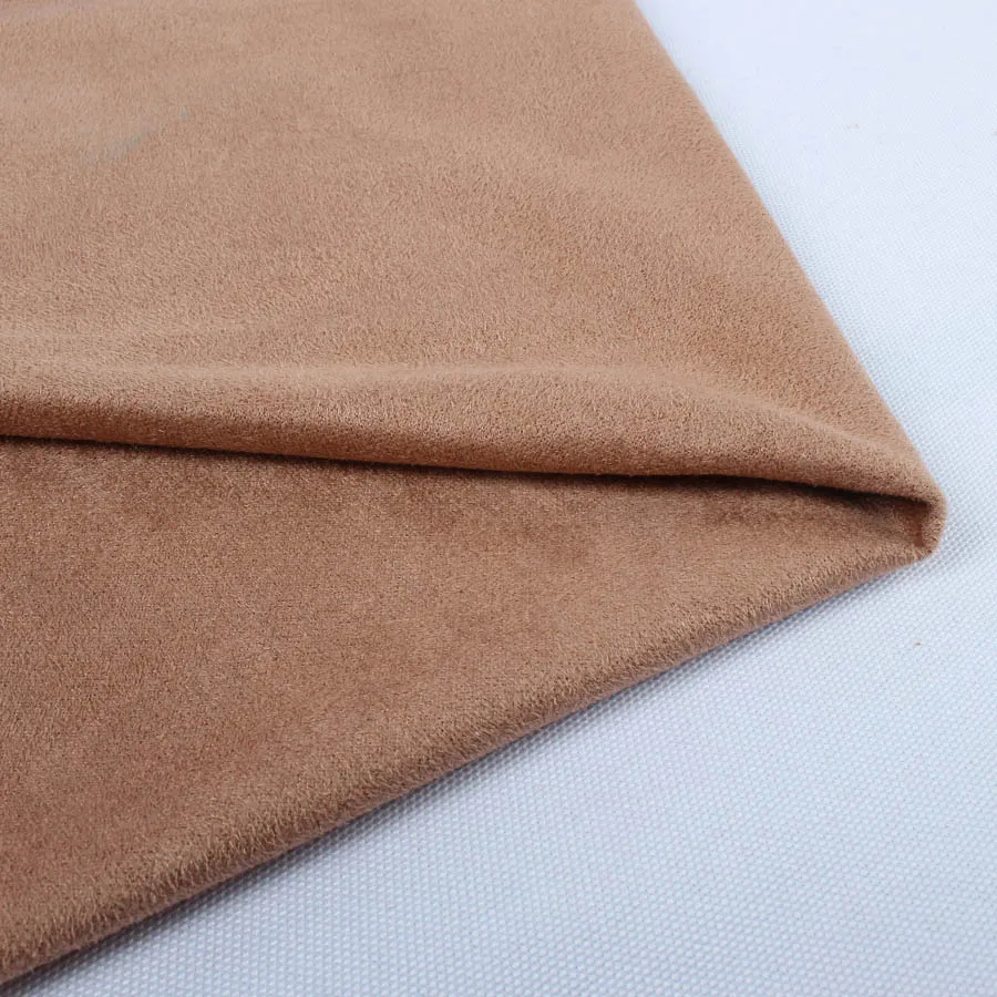 Качественная двухсторонняя эластичная замшевая ткань из микрофибры верблюжья