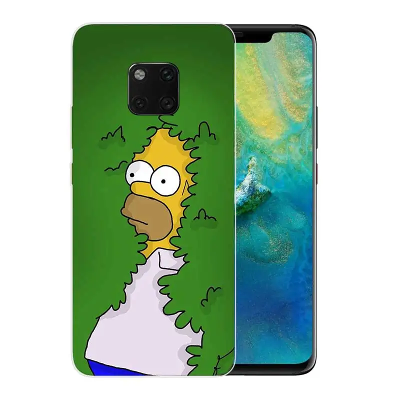Силиконовый чехол для Huawei Mate 20X20 10 9 Pro 8 7 чехол-бампер Homer J. Simpson |