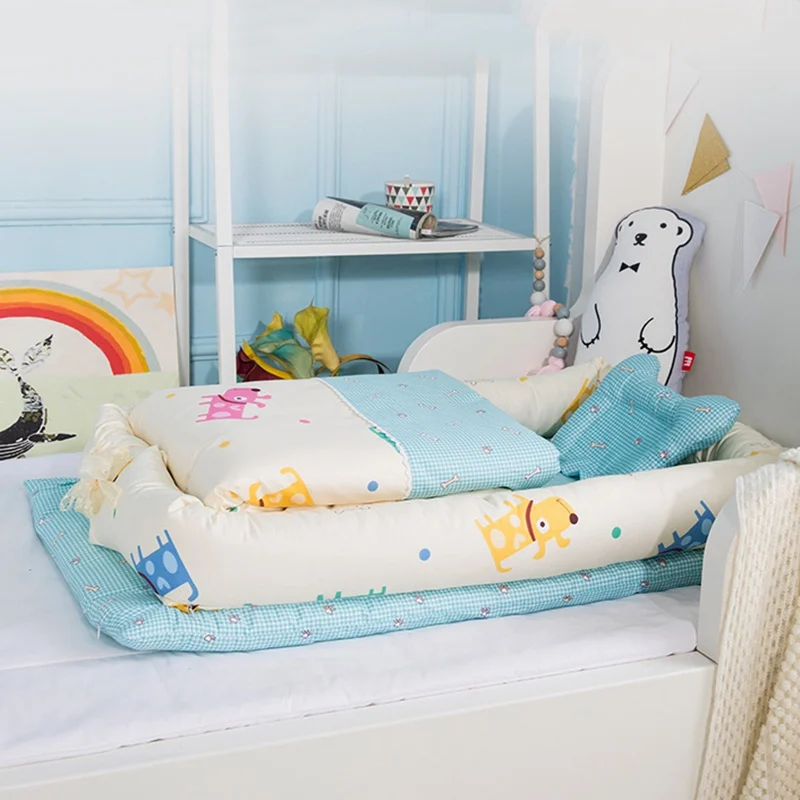 4 шт. Детские лежанки складная переносная люлька хлопковая детская кроватка для