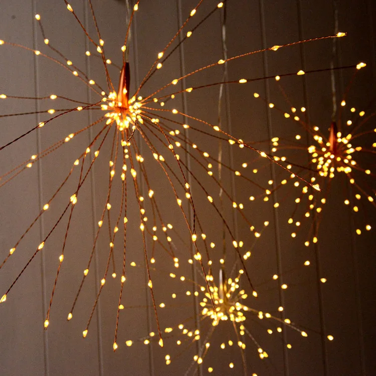 200LED 8 режимов Starburst Гирлянда украшение фейерверк сказочные огни уникальный