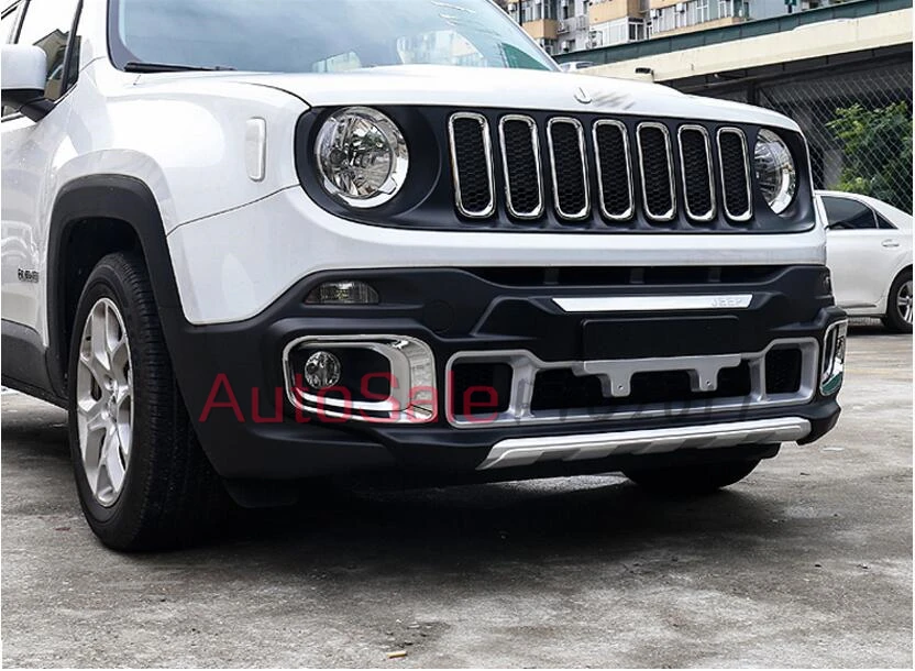 Для Jeep Renegade 2016 2017 ABS хром или углеродное волокно цвет пластик задний