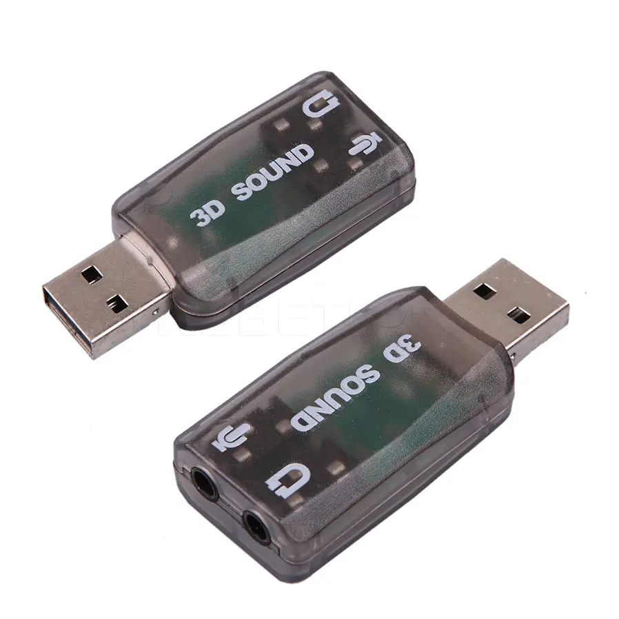 Kebidumei новая внешняя звуковая карта USB 2 0 3D Аудио 5 1 адаптер 3 мм микрофон динамик