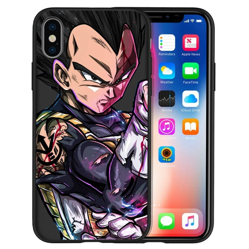 Роскошный чехол для iPhone X Goku Dragon Ball Super Saiyan vegeta Дракон 5 5S 6 6 S 7 8 Plus X XS Макс Мягкий силиконовый чехол случае Etui - Цвет: 09