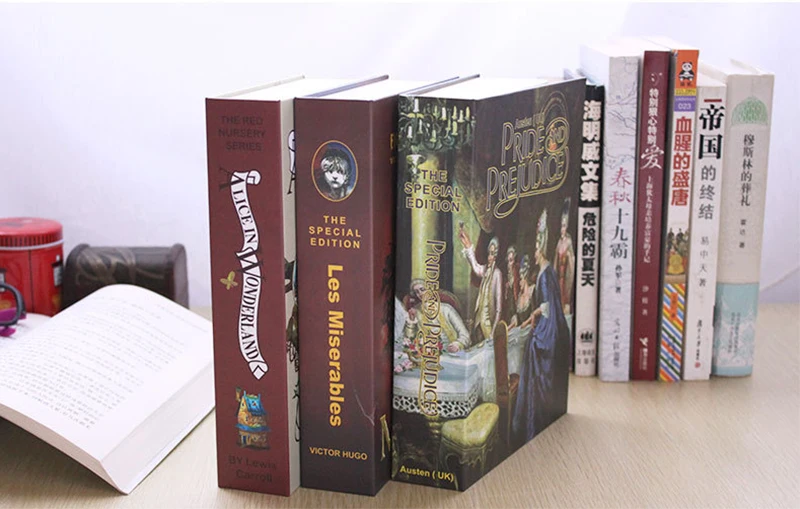 Мода Пароль Стиль Бумага книга Сейф творческая копилка моделирование наличные деньги Jewellery коробка для хранения Организатор
