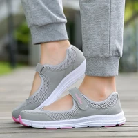 light summer breathable women sneakers year old healthy mesh flats anti slip mother girls for waking soft ladies running
