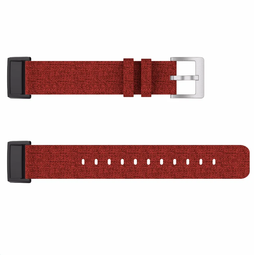 Цветной ремешок для Fitbit Charge 4 умный браслет часов Холщовый нейлоновый сменный
