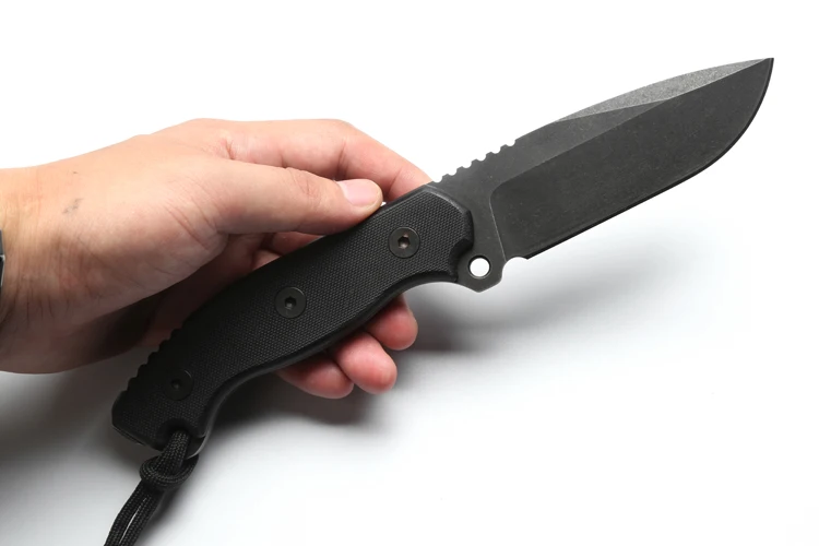DICORIA прямой нож D2 лезвие G10 Ручка фиксированное лезвие KYDEX оболочка Тактический Кемпинг Охота на открытом воздухе выживания Ножи EDE инструмент