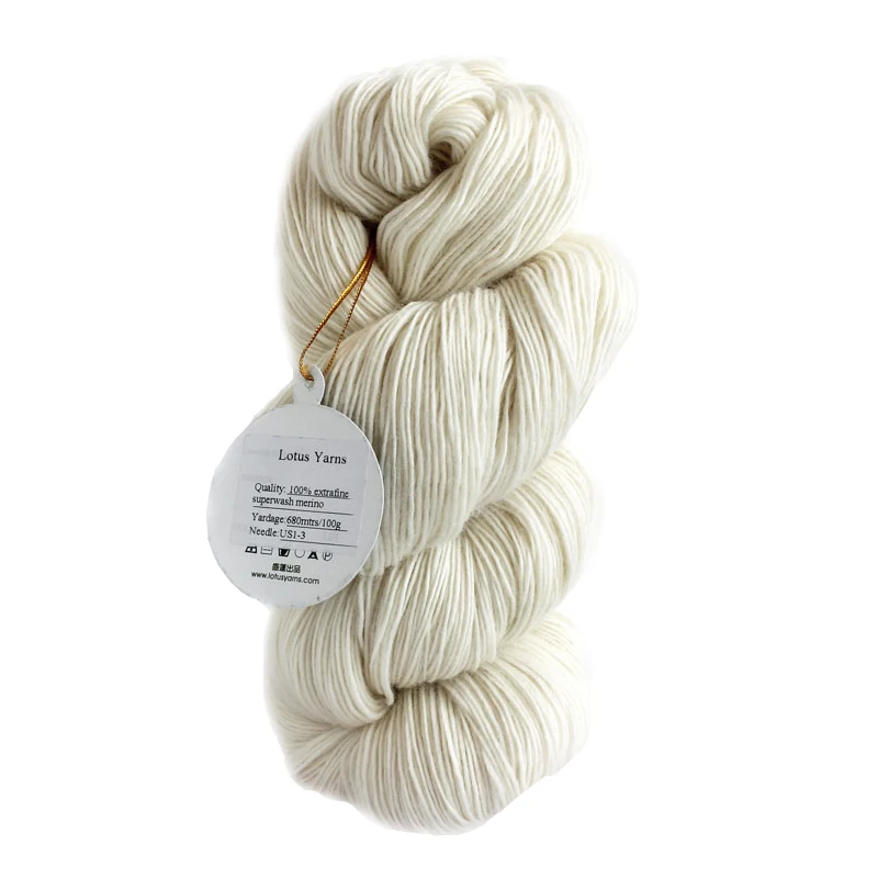 Superwash Мерино 1 слойные руки пряжа 100% superwash шерсти мериноса extrafine натурального