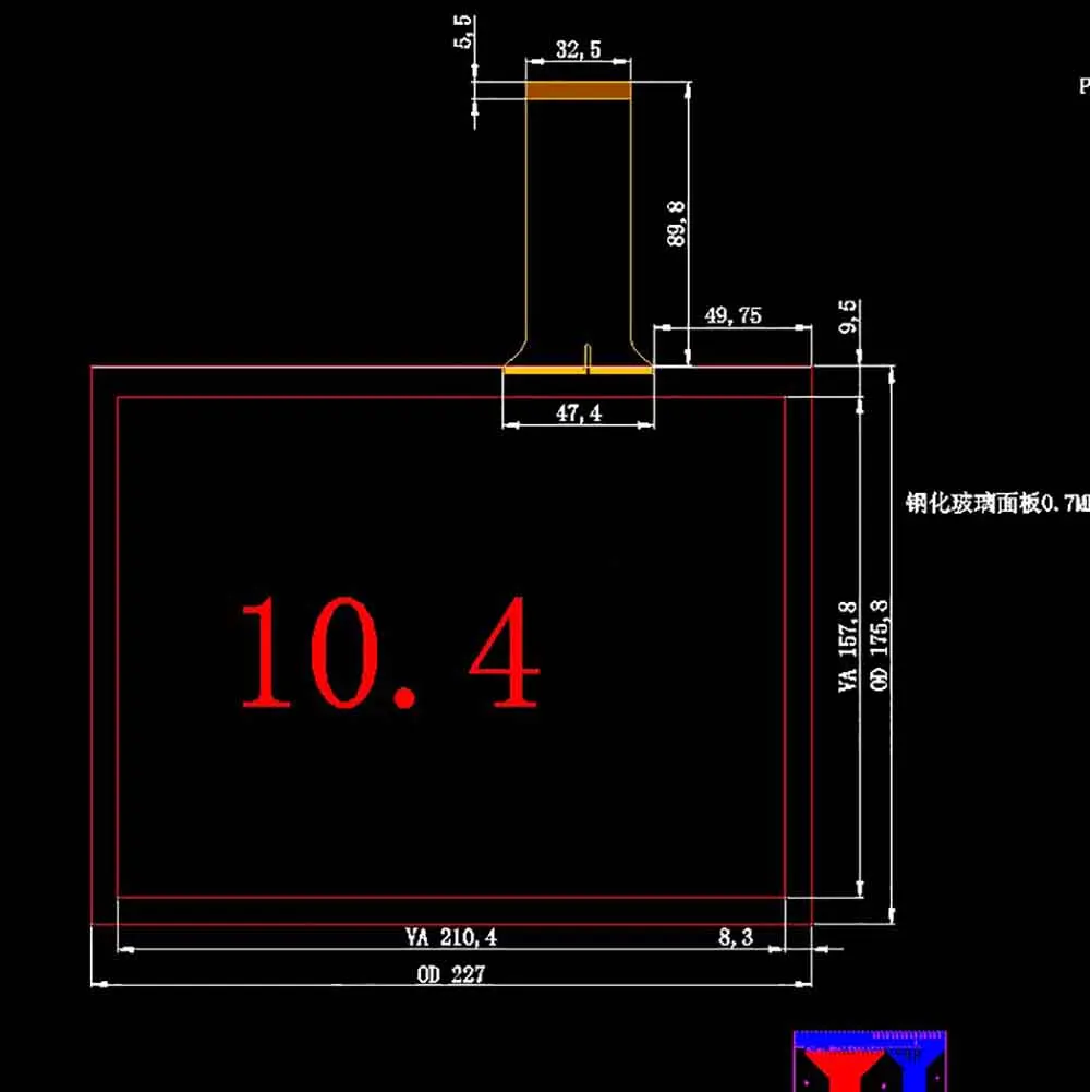 10 4 дюймов USB интерфейс емкостный сенсорный экран Поддержка WIN7 WIN8 WIN10 Raspberry Pi Android