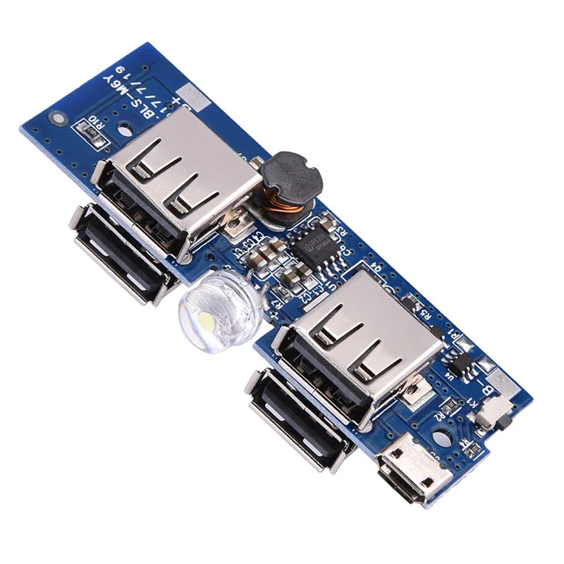 DIY power Bank 4 USB+ Micro USB 6x18650 корпус для зарядки корпус электропитания зарядное устройство чехол без батареи 1 шт