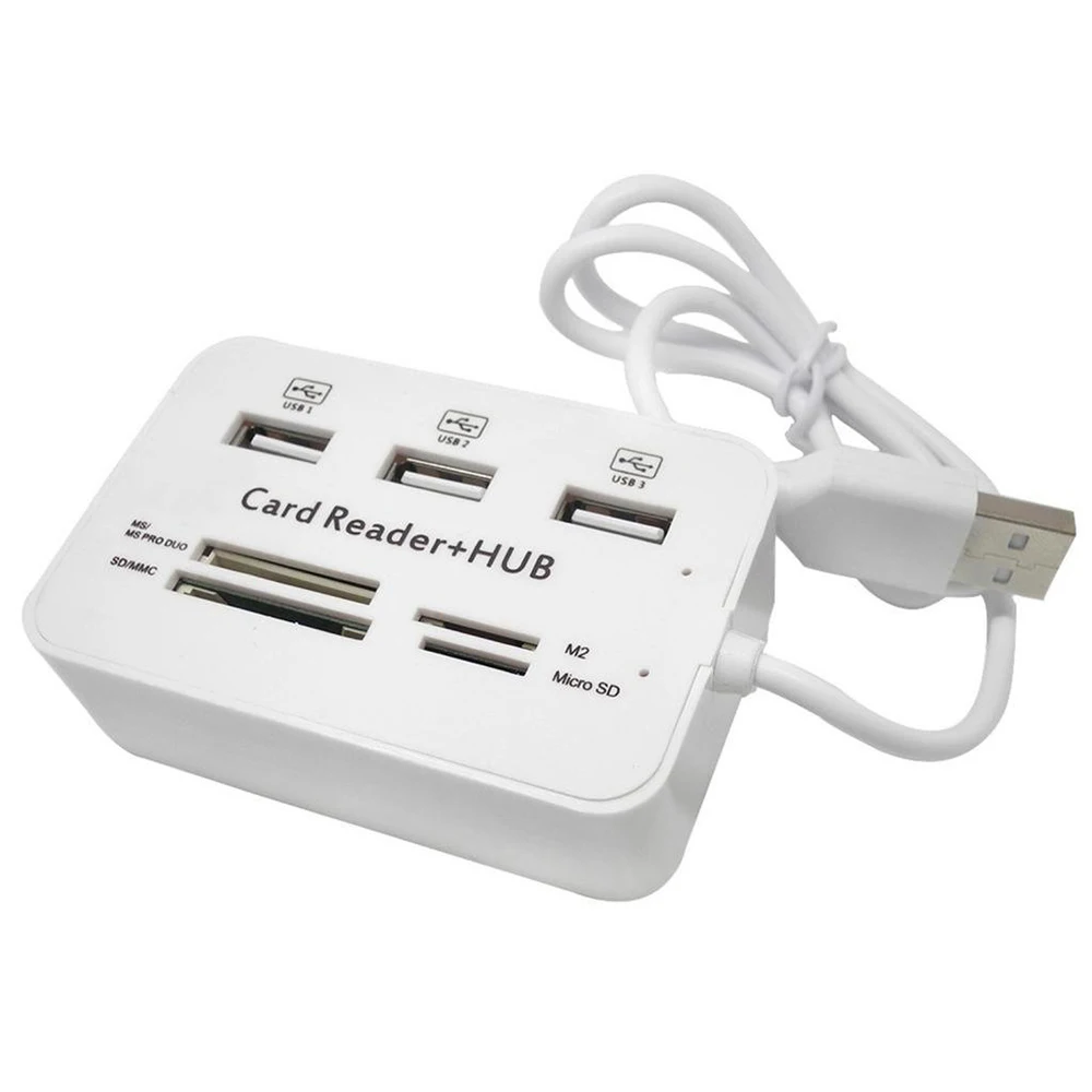 

Micro USB Hub 3.0 Combo 3 Ports Spliter Power Adapter TF/SD/MS/M2 Card Reader All in One PC Computer Accessories Dropshipping