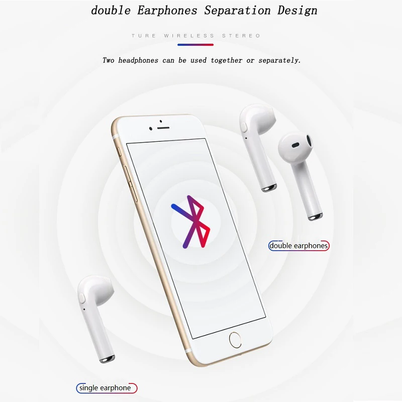 Bluetooth наушники TWS беспроводные наушники Blutooth наушники Handsfree Наушники для занятий спортом с подключением по блютус игровая гарнитура телефон
