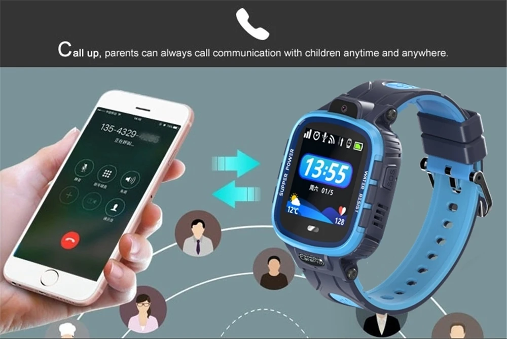IP67 водонепроницаемые Смарт-часы gps wifi для детей трекер телефон смарт gps Дети SOS мониторинг позиционирования часы 500 мАч батарея