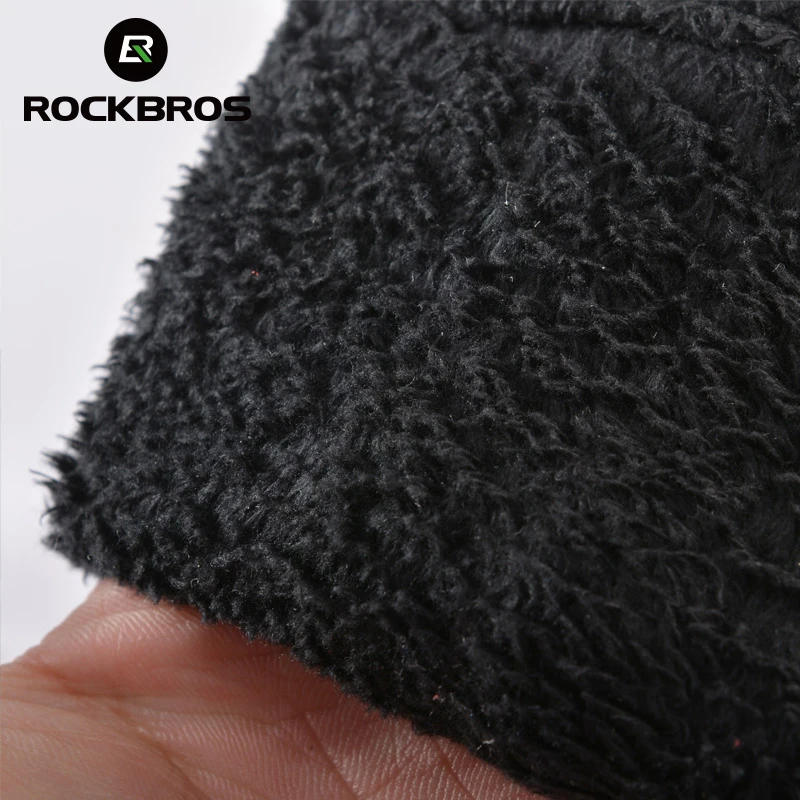 ROCKBROS зимние велосипедные перчатки ветрозащитные теплые флисовые мужские и