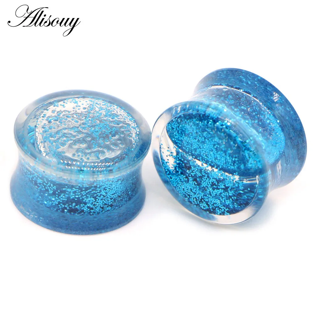EM0308C Blue 1 шт звезда крест одуванчик жидкая Золотая рыбка беруши Туннели акриловые носилки расширитель серьги телесный пирсинг уха ювелирные изделия для тела - Окраска металла: EM0308C Blue