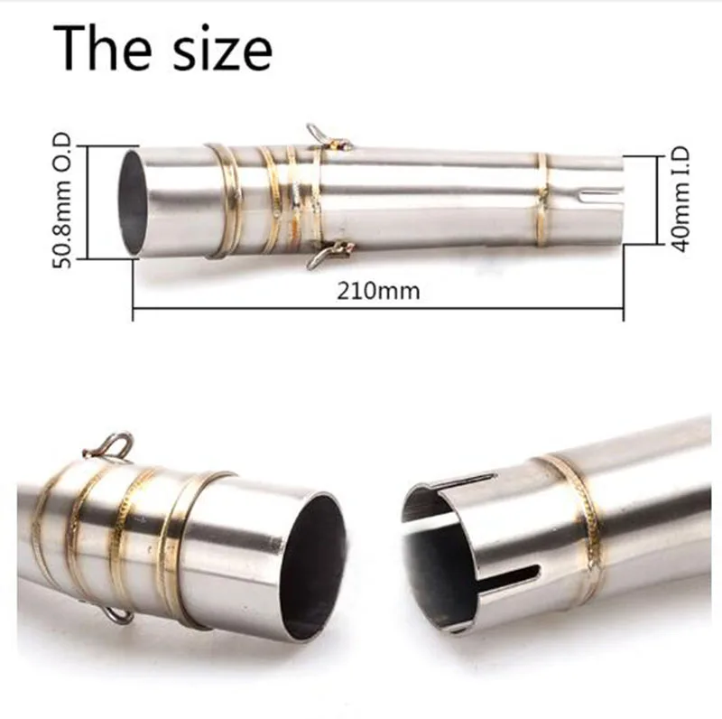 TKOSM модифицированный глушитель выхлопа МОТОЦИКЛА ТРУБЫ Нержавеющая сталь