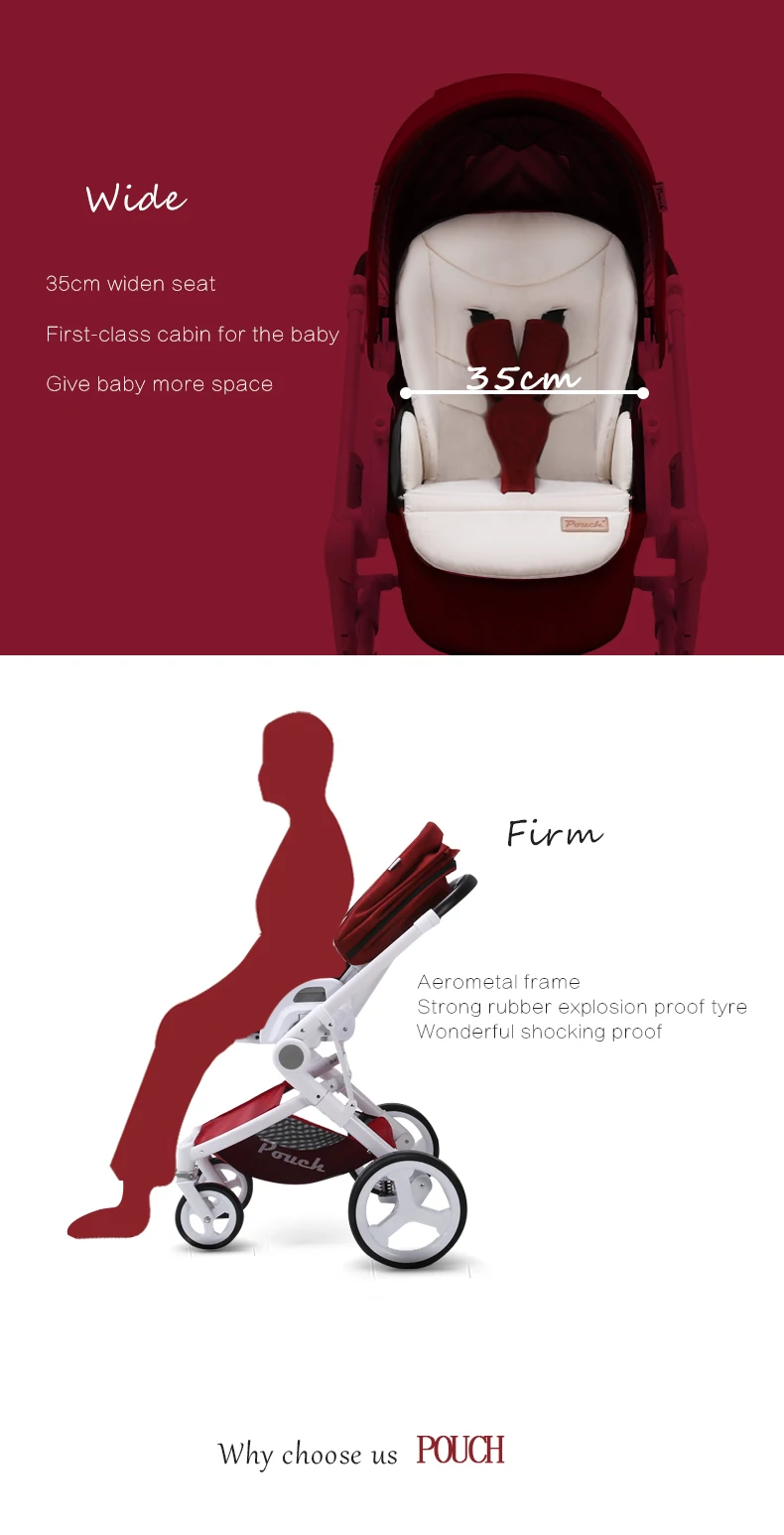 Сумка детская коляска P37High пейзаж детская коляска Kinderwagen sette трон детская складная прогулочная коляска для новорожденного