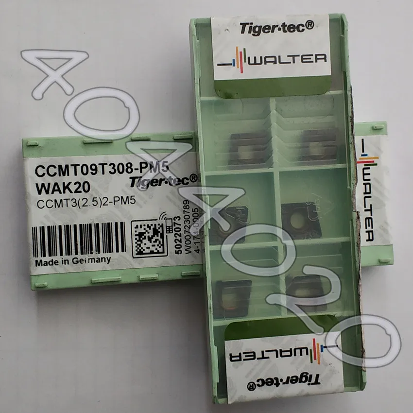 

10 шт. карбидных лезвий CCMT09T308-PM5 WAK20 CCMT3 2,5 2-PM5 WAK20