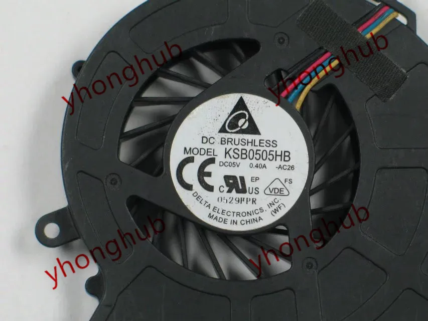 Delta Electronics KSB0505HB AC26 DC 5V 0.40A 4-проводной Сервер вентилятор охлаждения ноутбука |