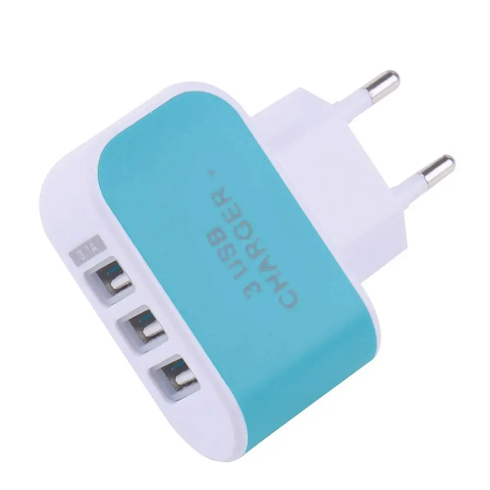 5 в 2A ЕС тройной USB порт для дома путешествия AC Сетевой адаптер питания ярких