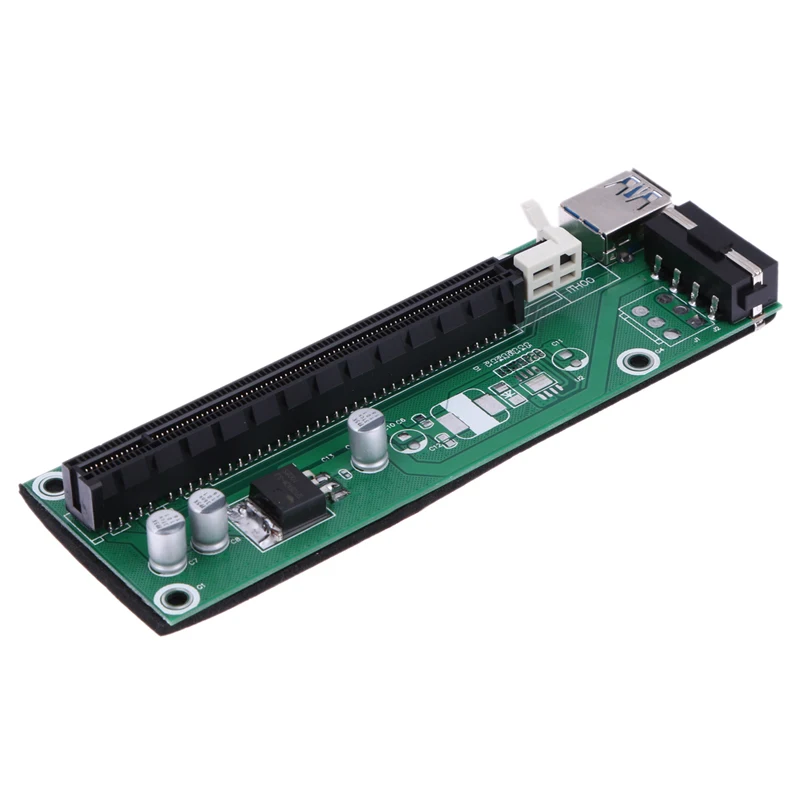 Горячий в России USB 3 0 PCI-E Express 1x к 16x расширитель переходника карты адаптер SATA 4pin IDE