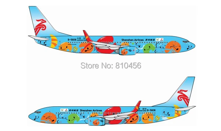Бесплатная доставка! Продвижение дракон шэньчжэнь авиакомпания B737 модель