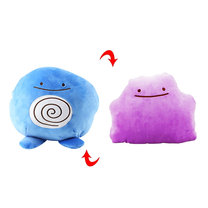 Poliwag Аниме Ditto переносная плюшевая игрушка чармандер Сквиртл Бульбазавр лапрас снорлакс Gengar Poliwag Clefairy Мягкая кукла подушки - Цвет: Poliwag