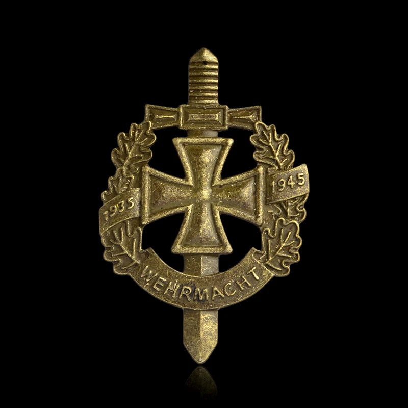 Немецкая Военная брошь WW2 серебряная бронзовая в стиле ретро винтажная бижутерия