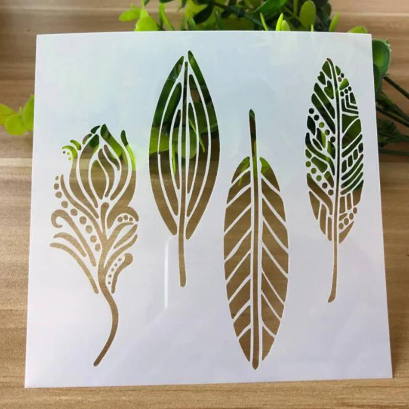 1 шт. трафарет ажурные окраски с рельефным рисунком в виде цветов и листьев из